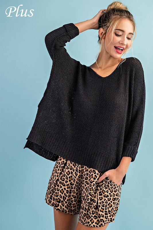 Crew Neck Knit Sweater