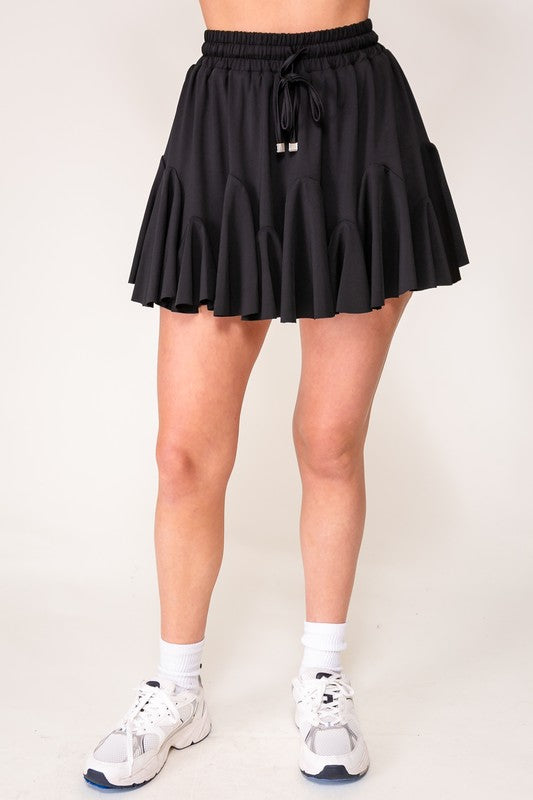 Tennis Babe Ruffled Skort