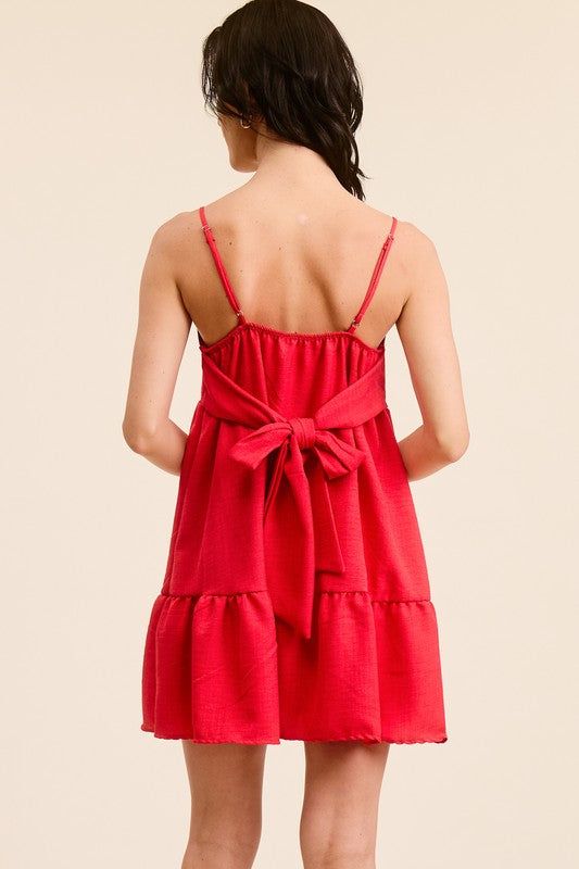 Baby Doll Back Tie dress