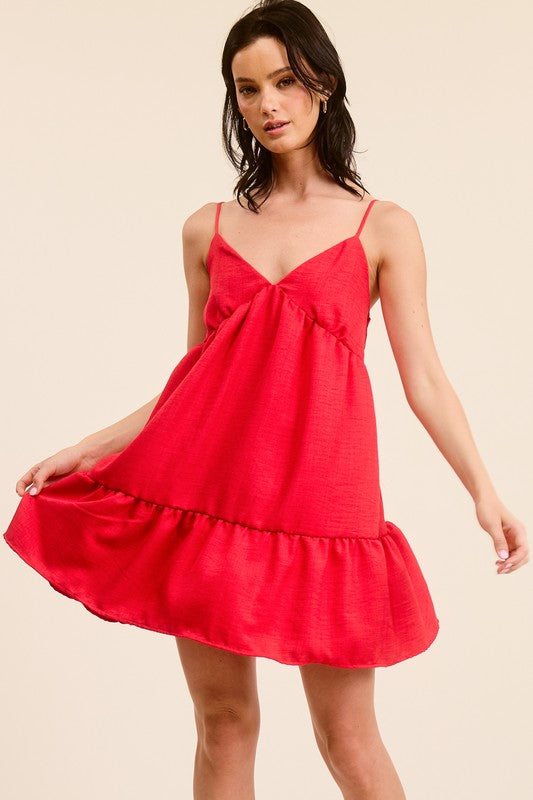 Baby Doll Back Tie dress