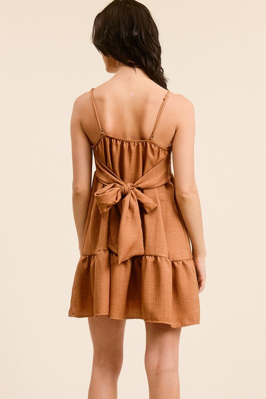 Baby Doll Back Tie dress