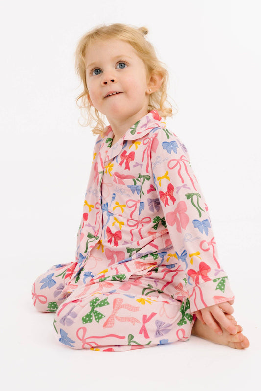 Bamboo Two-Piece Kids Set – Buttery Soft Button-Up Lounge Outfit