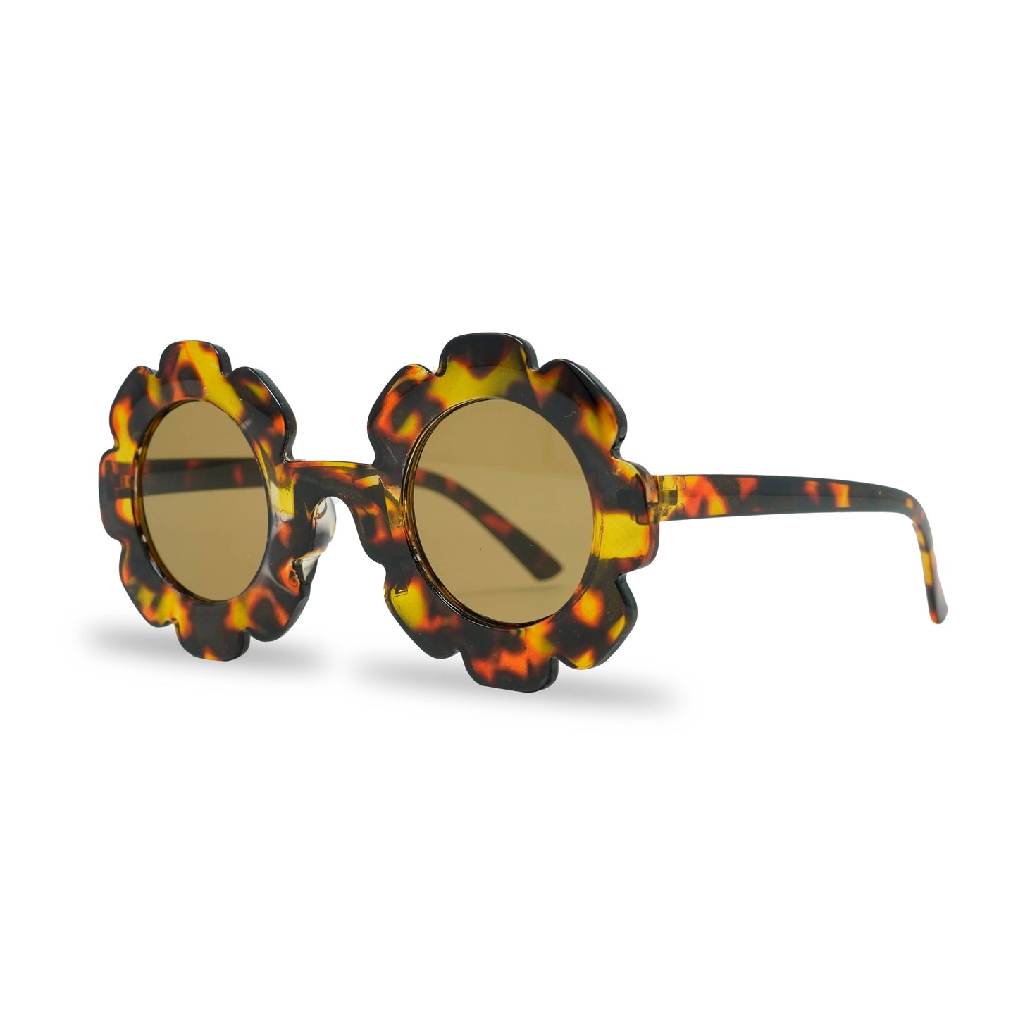 Kids Sunglasses - Tortoise Shell (Flower Shaped)