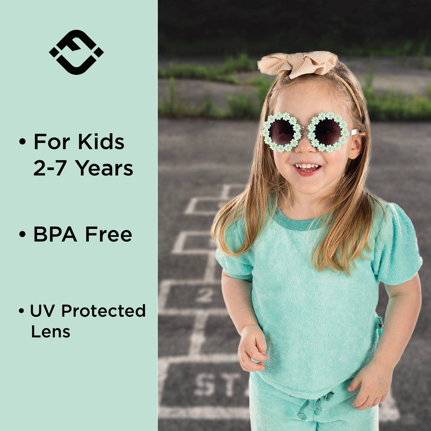 Kids Sunglasses - Tortoise Shell (Flower Shaped)