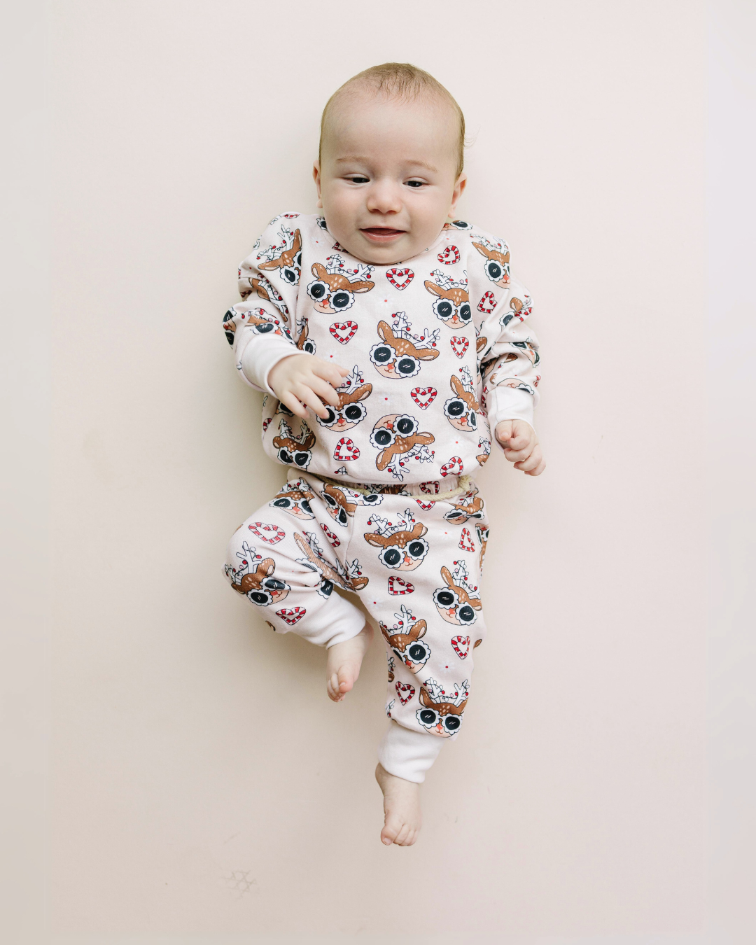 Christmas Baby & Kids Clothing Jogger Set | Deer Holiday