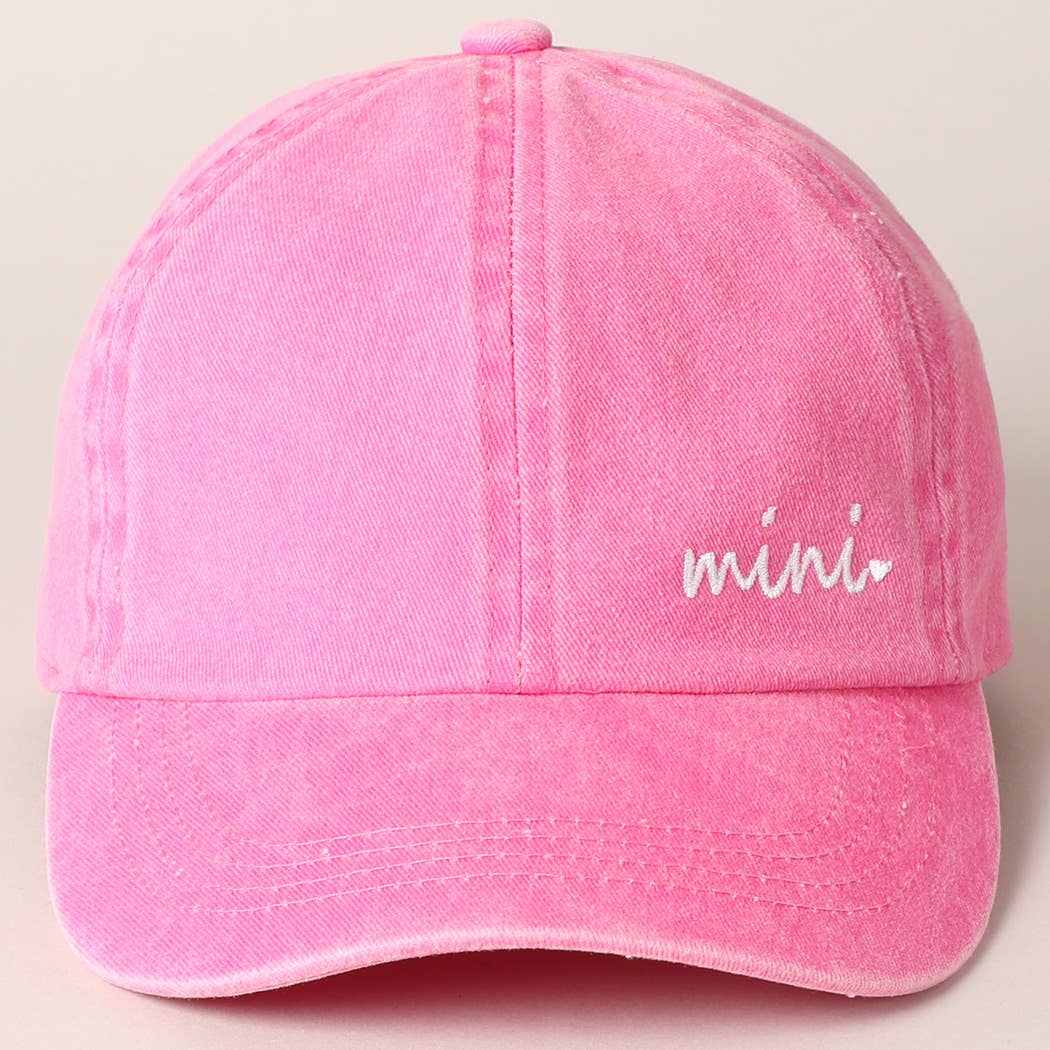 Kids Mini Embroidered Letters Baseball Cap