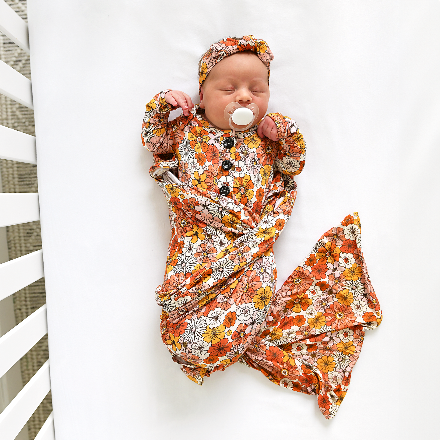 Louisa Gown Bamboo Newborn Outfit Baby