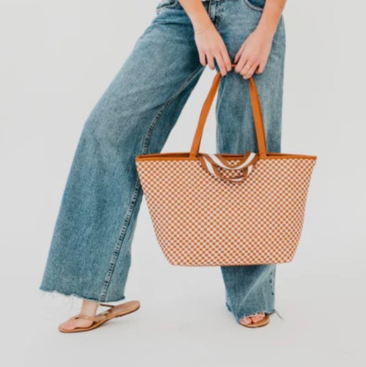 Woven Tiffany Organizer Tote