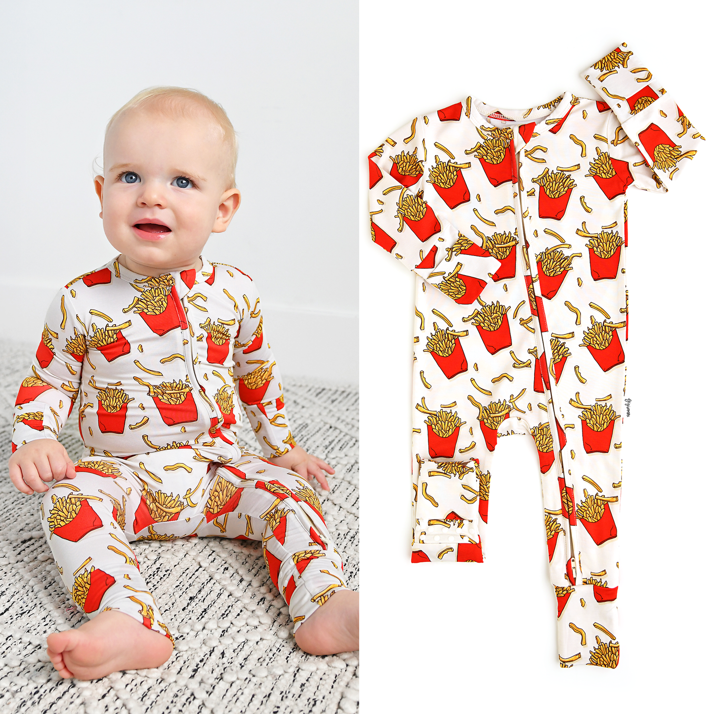 Ronnie Fries ZIP Bamboo Two Way Zipper Sleepies Little