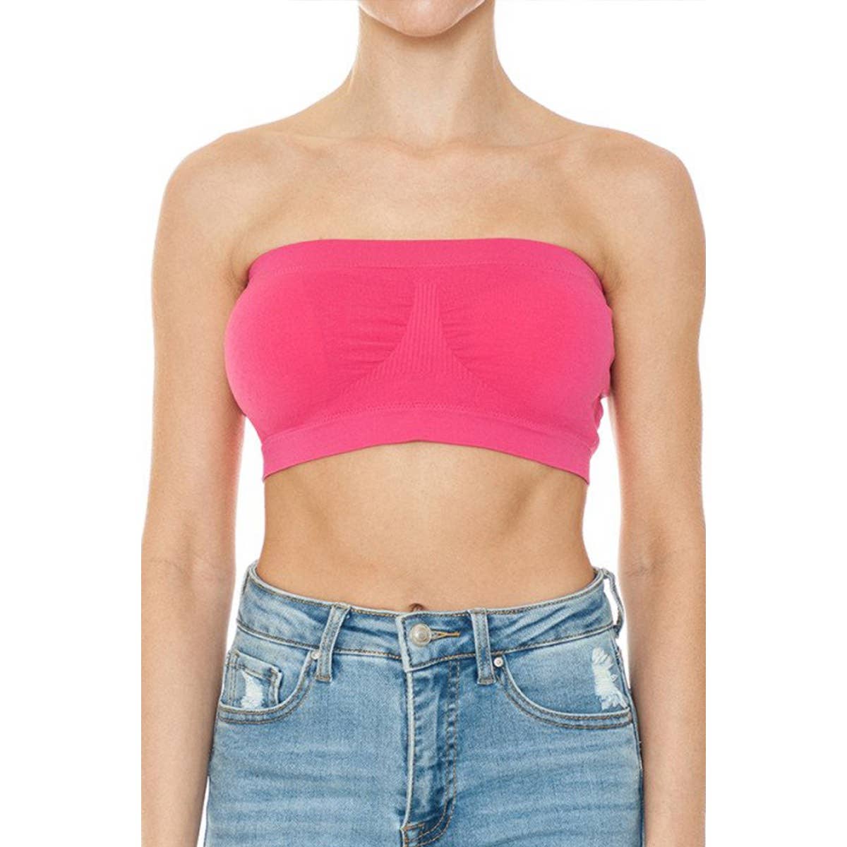 SEAMLESS TUBE TOP BRA PAD INSERTS