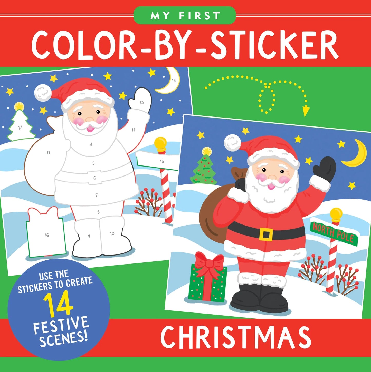 My First Color-By-Sticker Book -- 3 Versions!