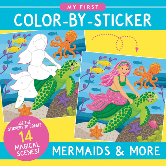 My First Color-By-Sticker Book -- 3 Versions!