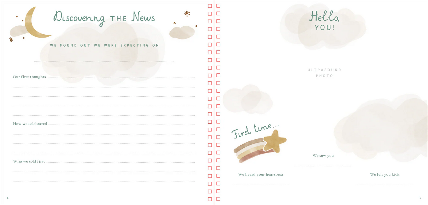 Baby's First Years: A Modern Memory Book with Keepsake Box