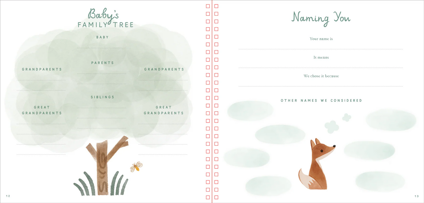 Baby's First Years: A Modern Memory Book with Keepsake Box