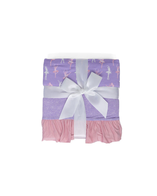 Lillian Ballerina Ruffle Toddler Blanket