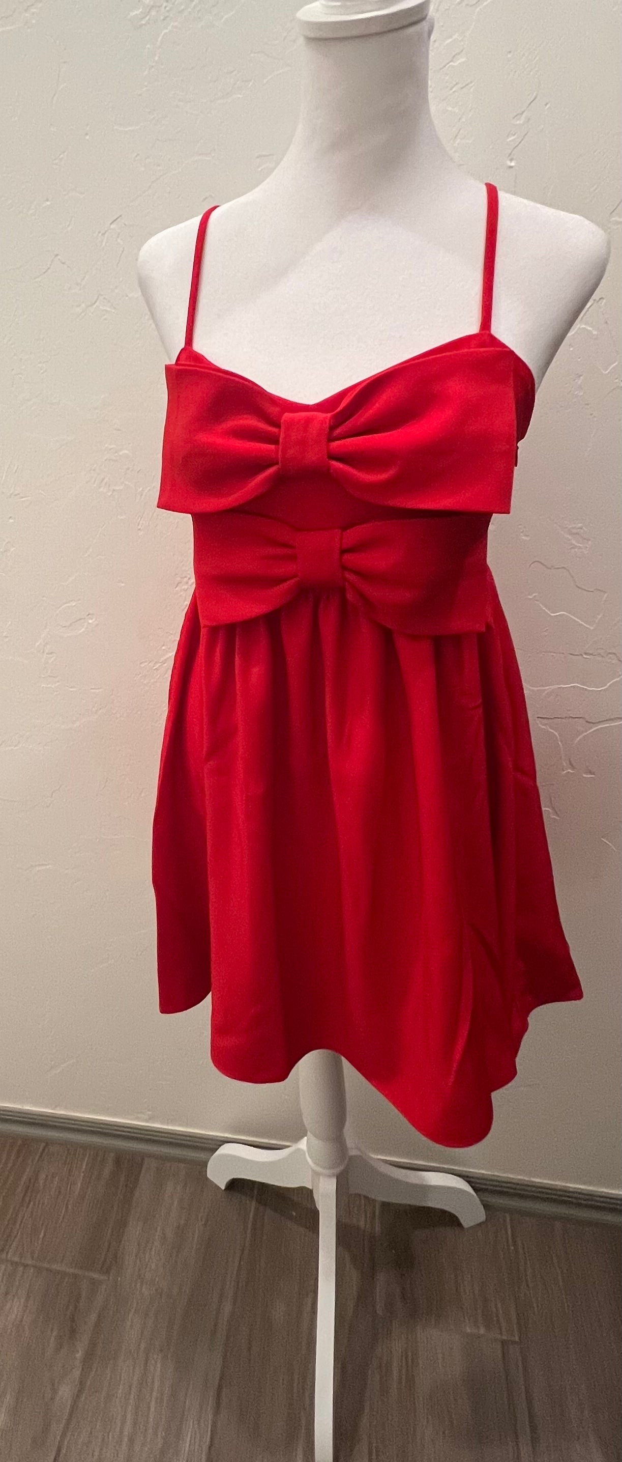 Bowed Up Red Dress