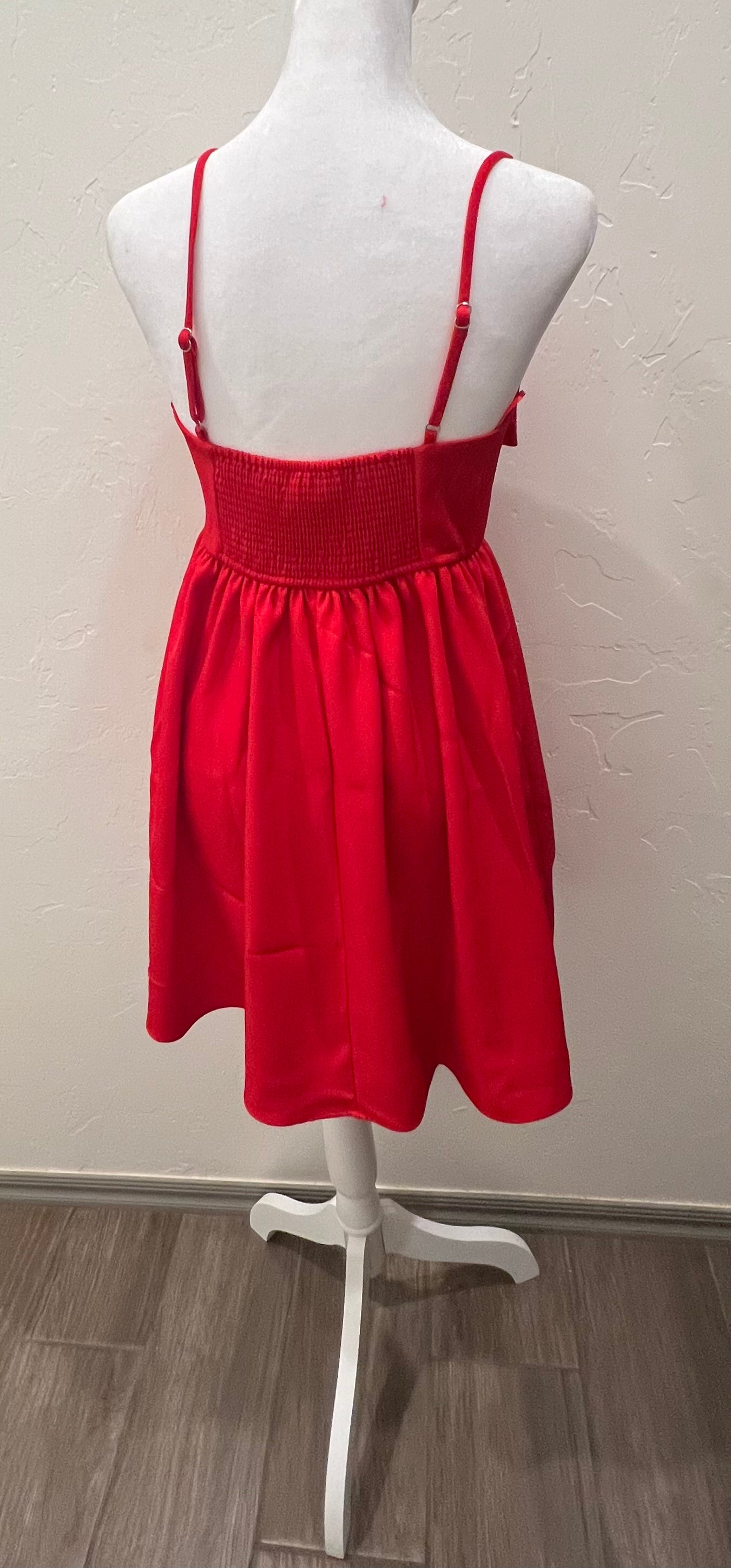 Bowed Up Red Dress