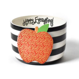 Black Stripe Happy Everything Big Bowl