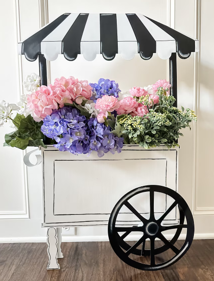French Flower Cart