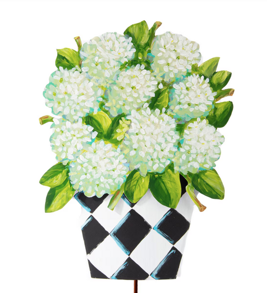 Elegant Pot of Hydrangeas