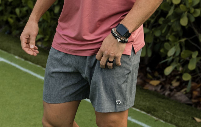 Athletic Shorts Grizzly Grey- Classic Deer Camo Liner