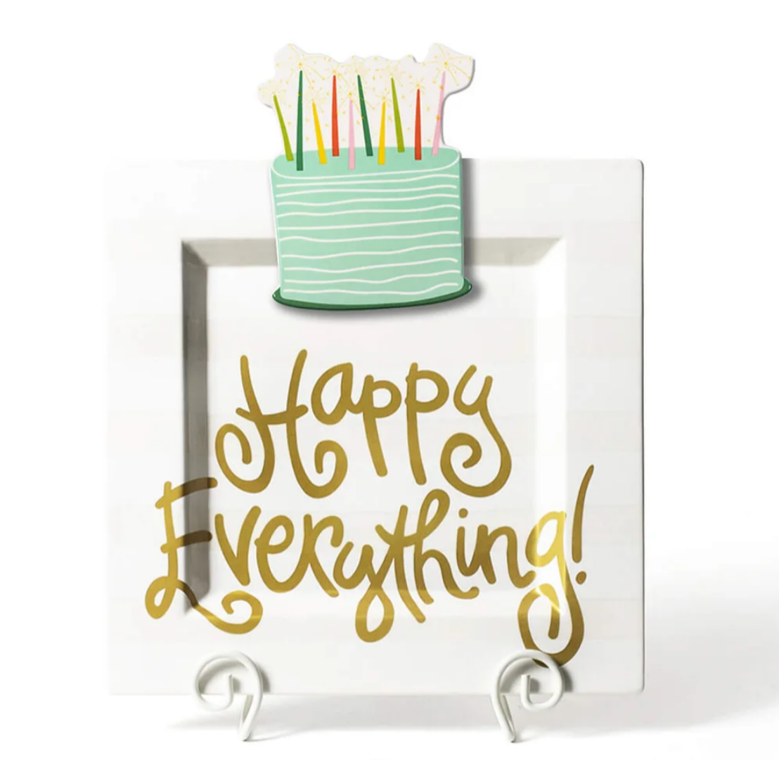 White Stripe Big Square Platter