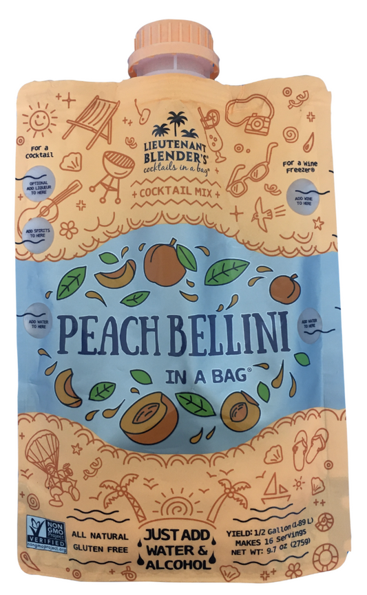 Non-GMO Peach Bellini in a Bag