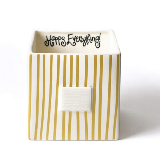 Gold Stripe Mini Nesting Cube Medium