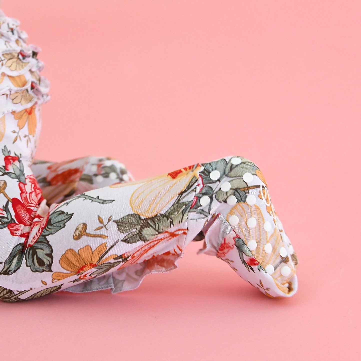 Nella RUFFLE ZIP Bamboo Baby Floral Sleepies Little