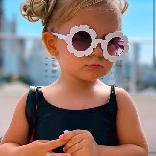 Kids Sunglasses - Tortoise Shell (Flower Shaped)