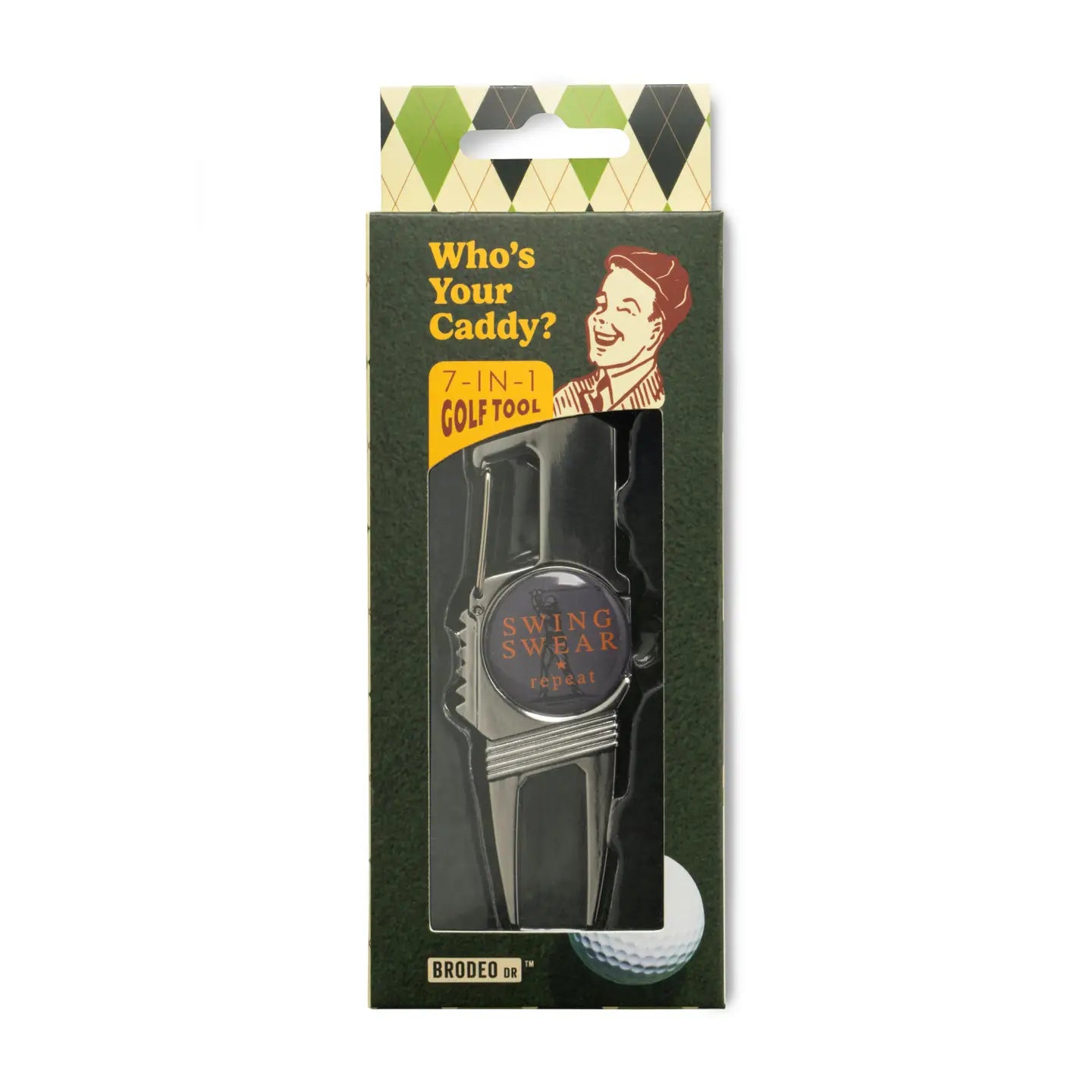 Brodeo Drive Who's Your Caddy 7-in-1 Golf Tool