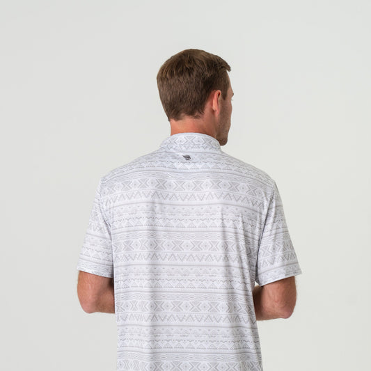 Performance Polo Grey Aztec