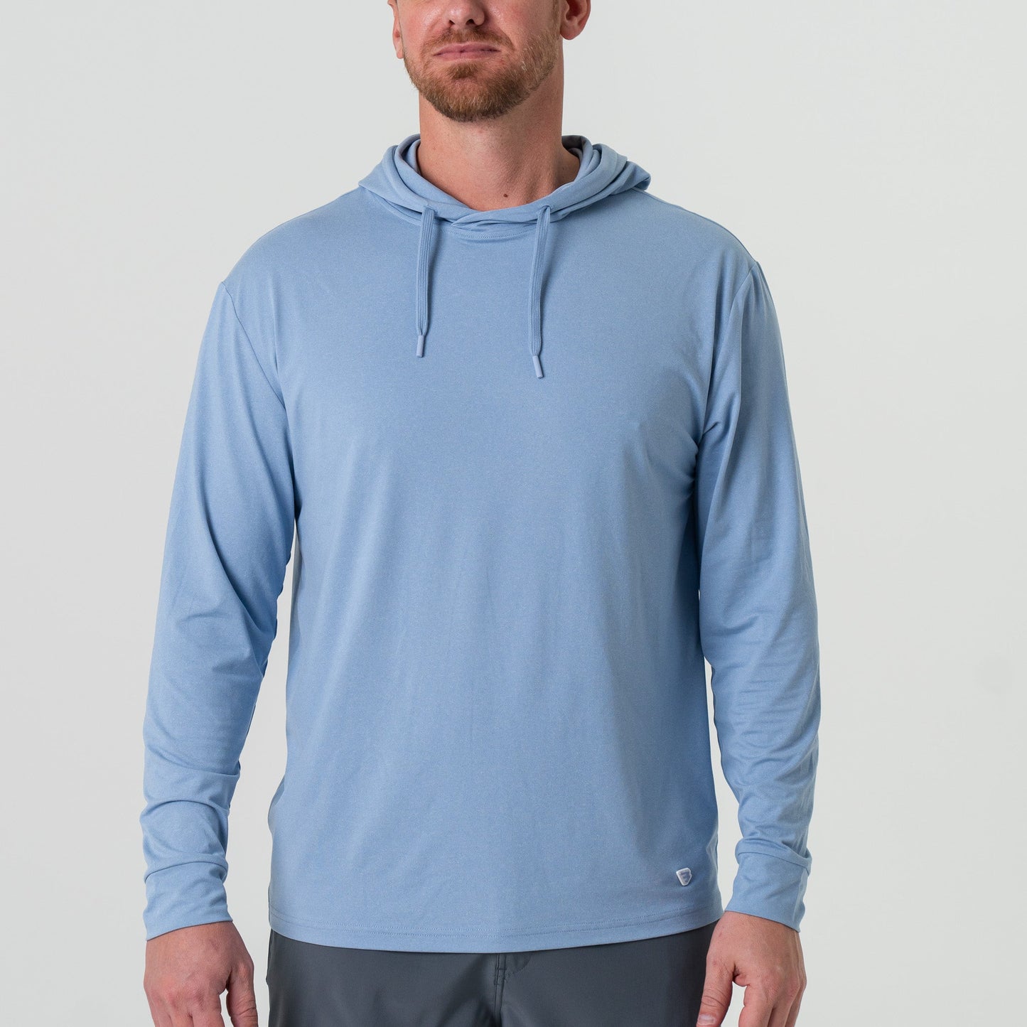 Heather Sky Blue Performance Hoodie