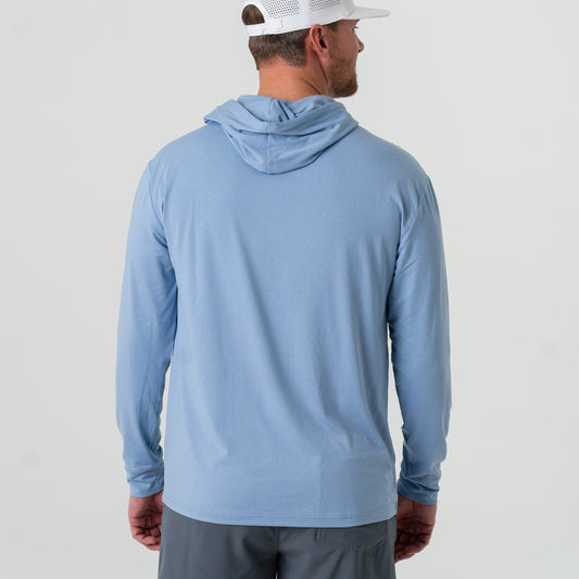 Heather Sky Blue Performance Hoodie