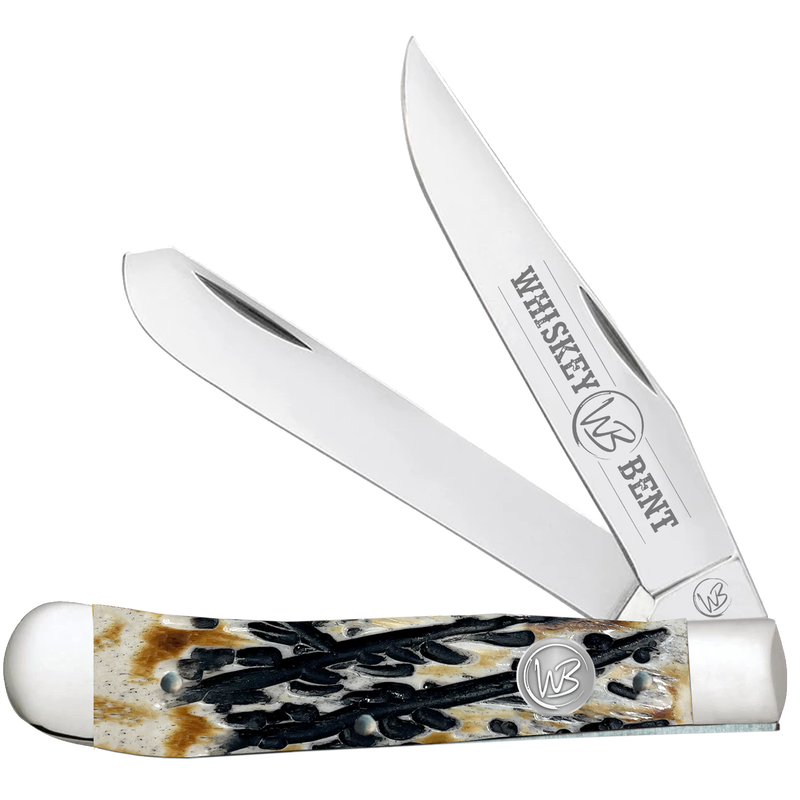 Carved Burnt Bone Trapper