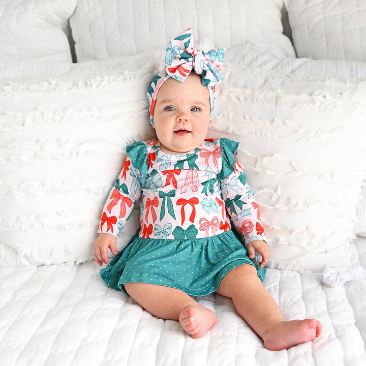 Belle Bow HEADWRAP Christmas Baby Toddler Hair Accessory
