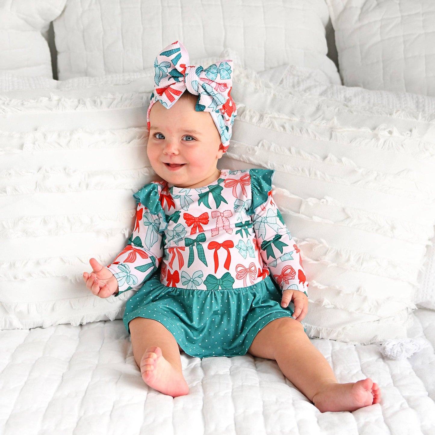 Belle Bow HEADWRAP Christmas Baby Toddler Hair Accessory