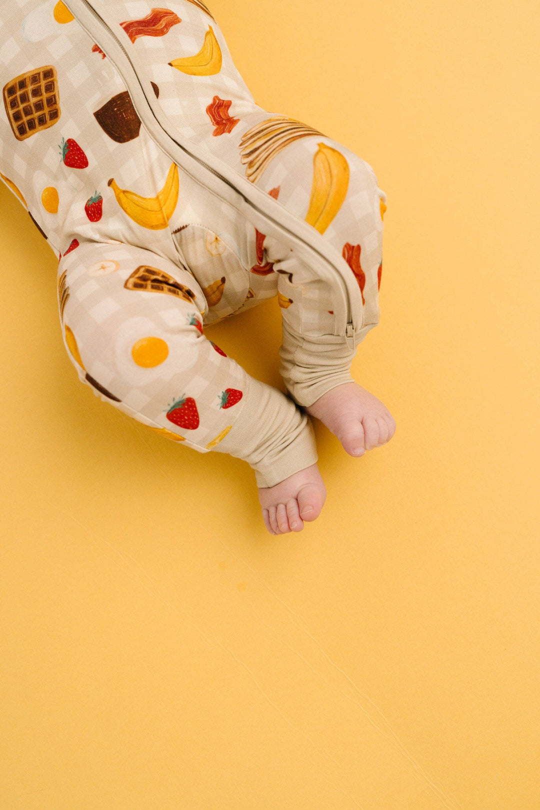 Breakfast Club Bamboo Baby Sleeper | Breakfast Print