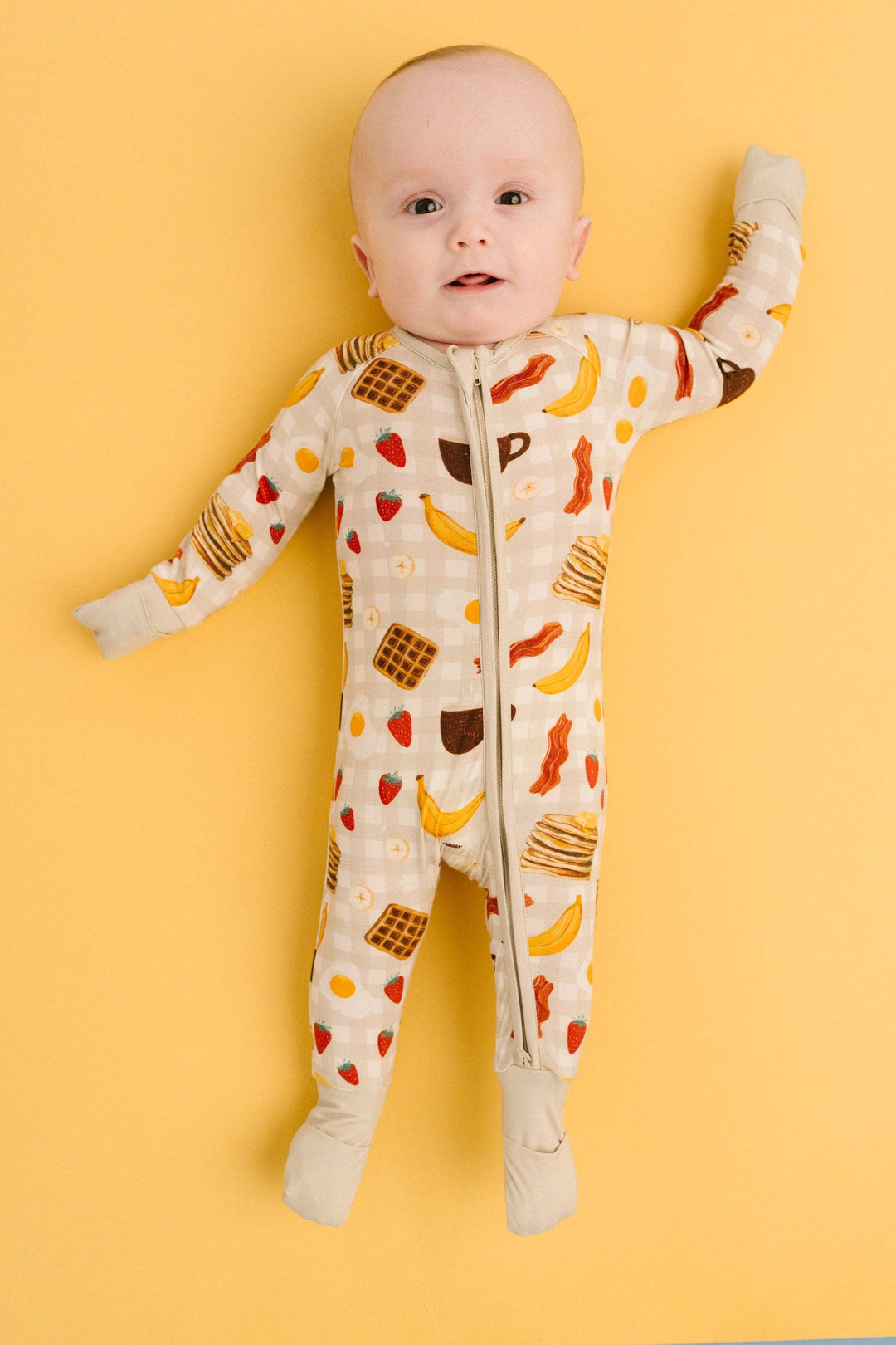 Breakfast Club Bamboo Baby Sleeper | Breakfast Print