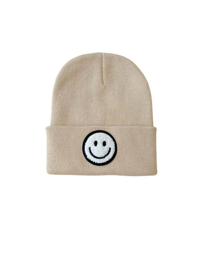 Smiley Baby Kids Beanie | Beige