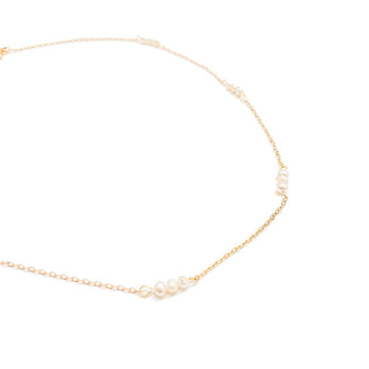 Precious Pearl Gold Beaded Necklace