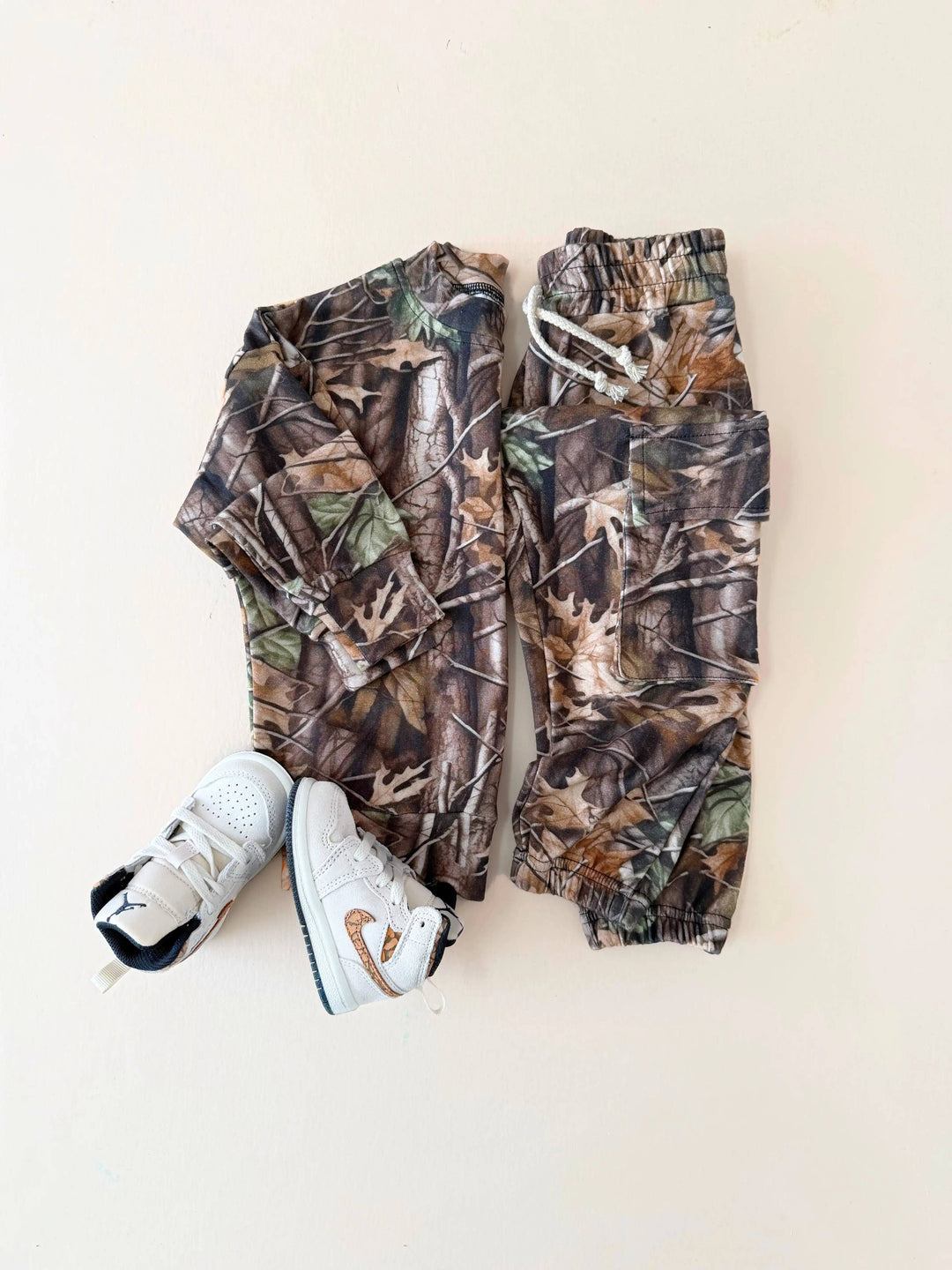 Brown Camo Cargo Jogger Set | Boys Two Piece Outfit