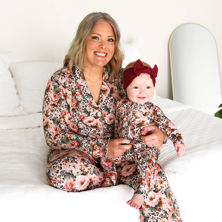 Gigi &amp; Max Laura Floral Bamboo Ruffle ZIP One Piece