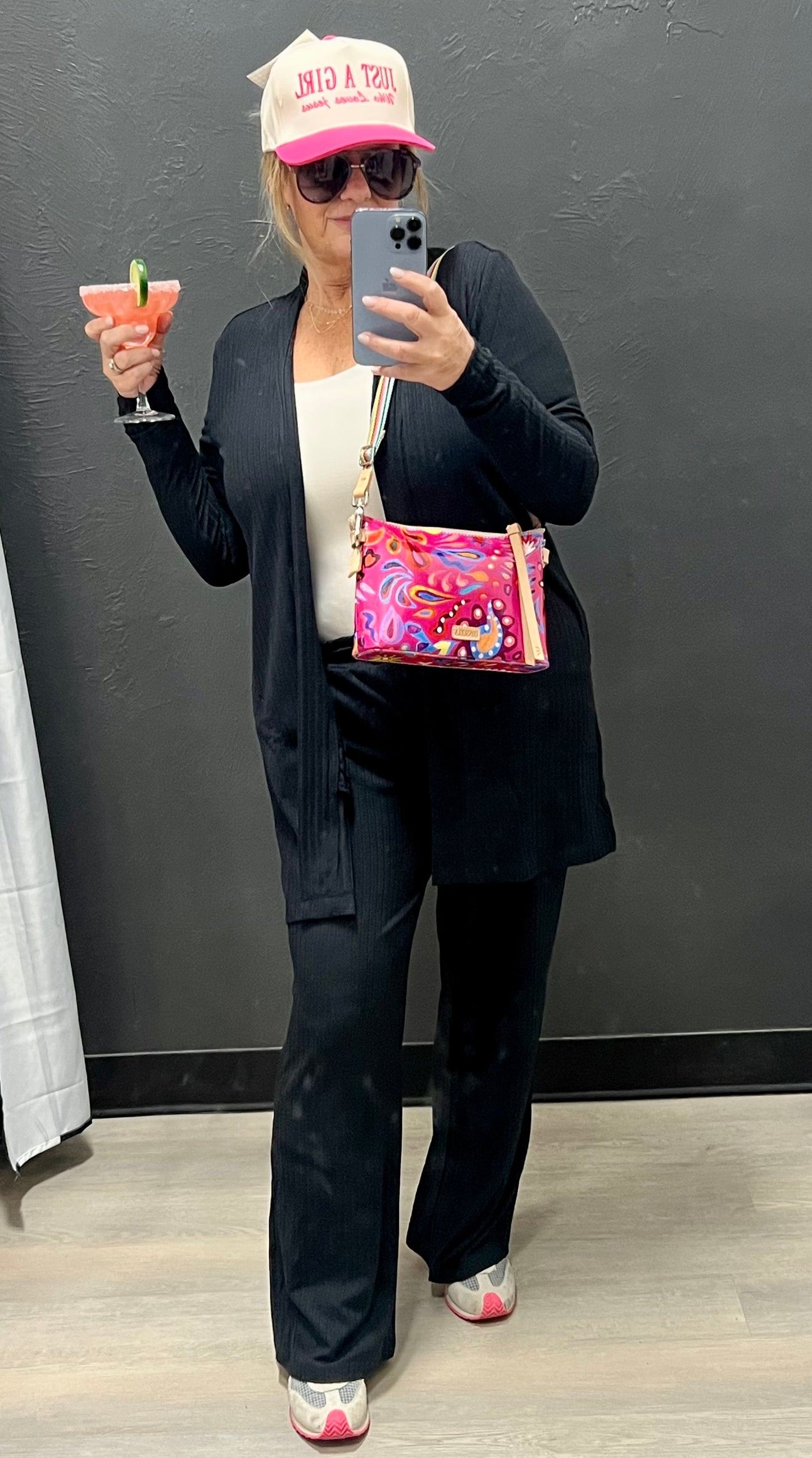 Ribbed Caridgan & Wide Leg Pant Set