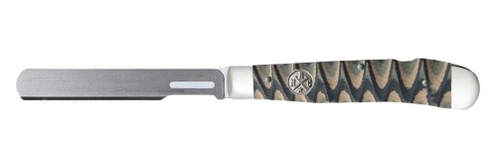 whiskey bent brown fang trapper bullcutter lockblade knife – interchangeable blade pocket knife