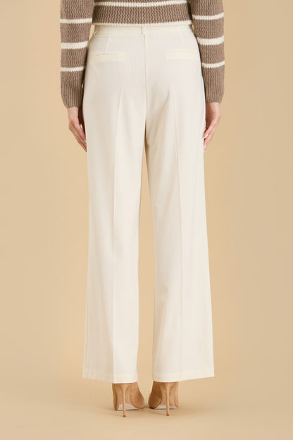 High Waist Pleated Wide Leg Dress Pants