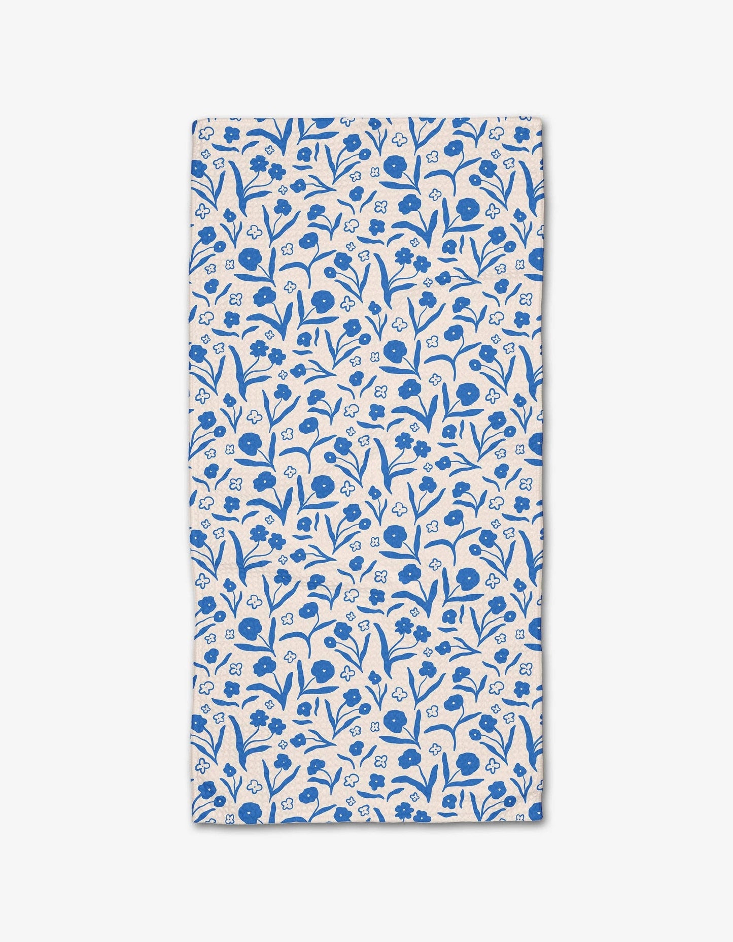 Blooming Blue Floral Bar Towel