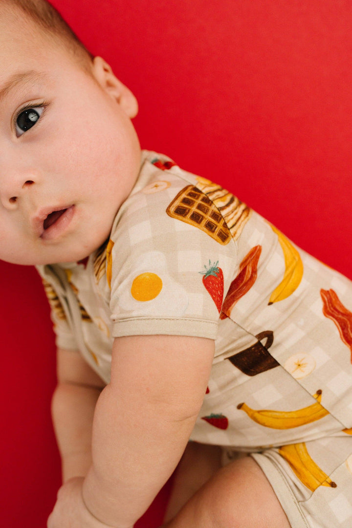 Breakfast Club Bamboo Baby Short Romper