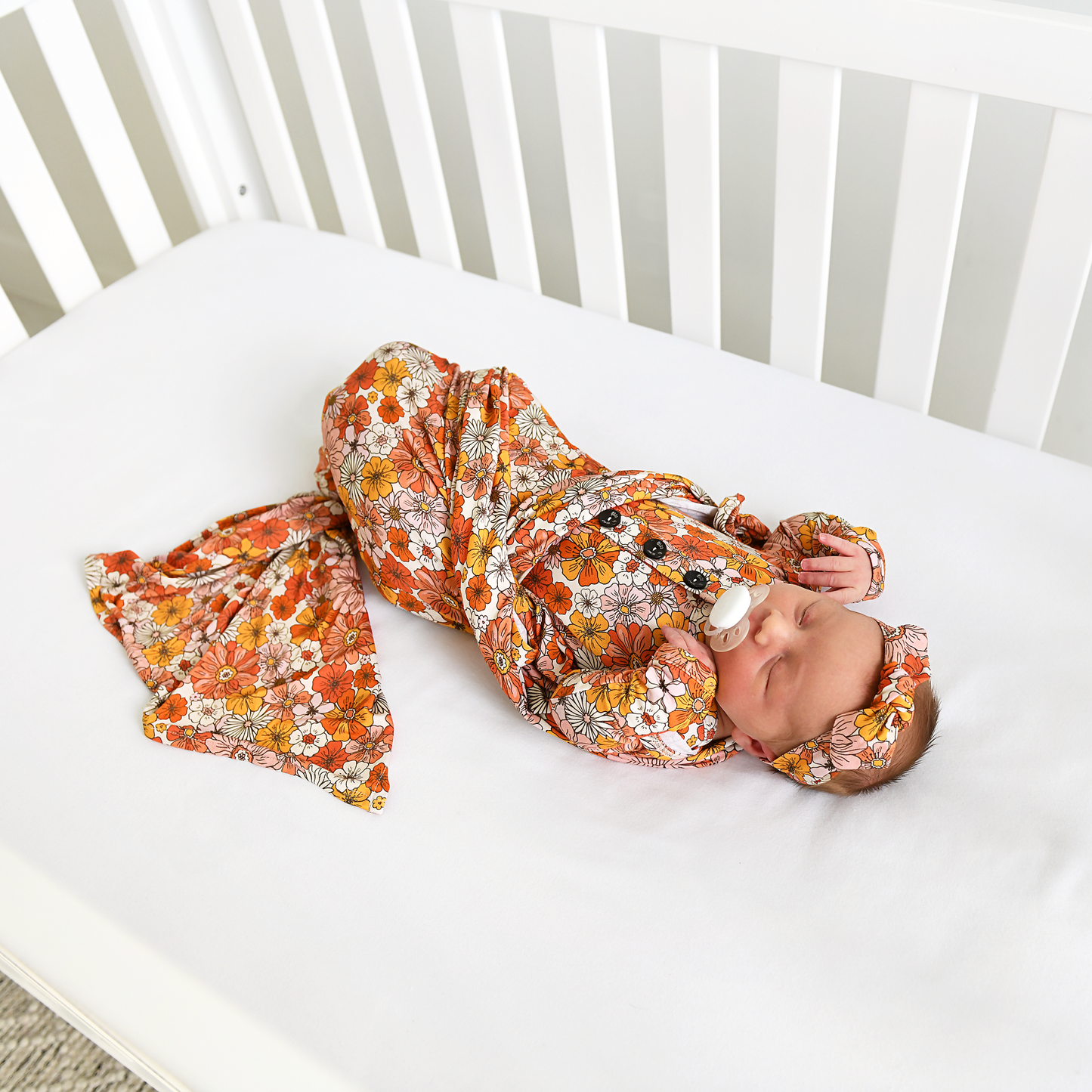 Louisa Swaddle Bamboo Newborn Baby Blanket