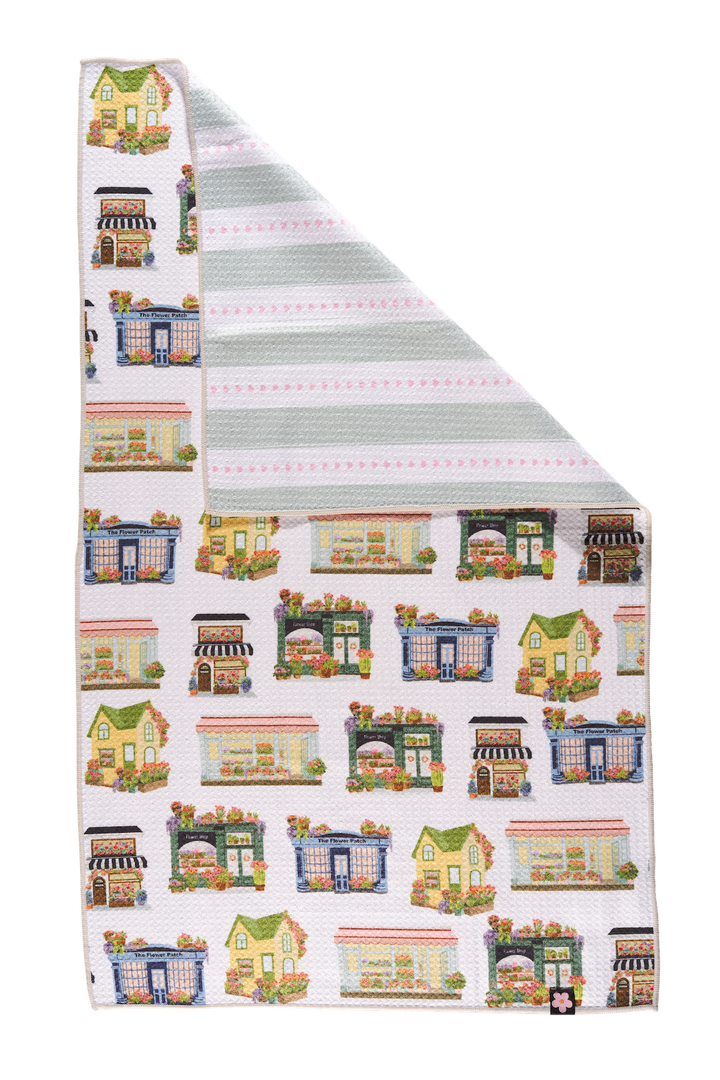 Flower Shop Tea Towel